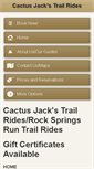 Mobile Screenshot of cactusjackstrailrides.com